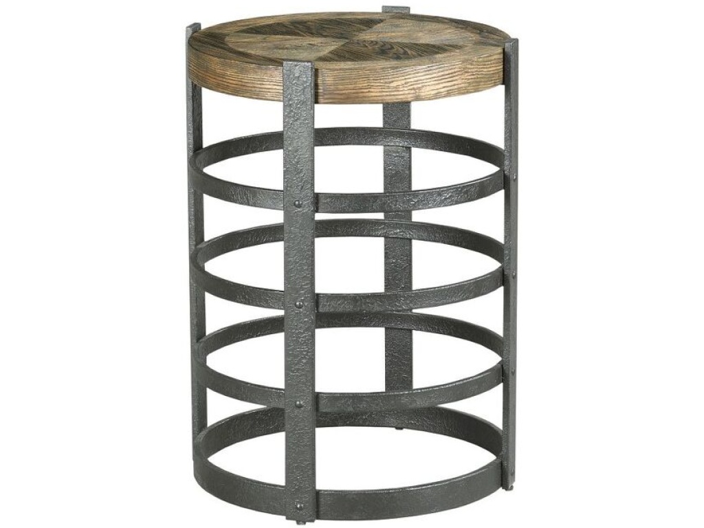 Barrel Strap End Table