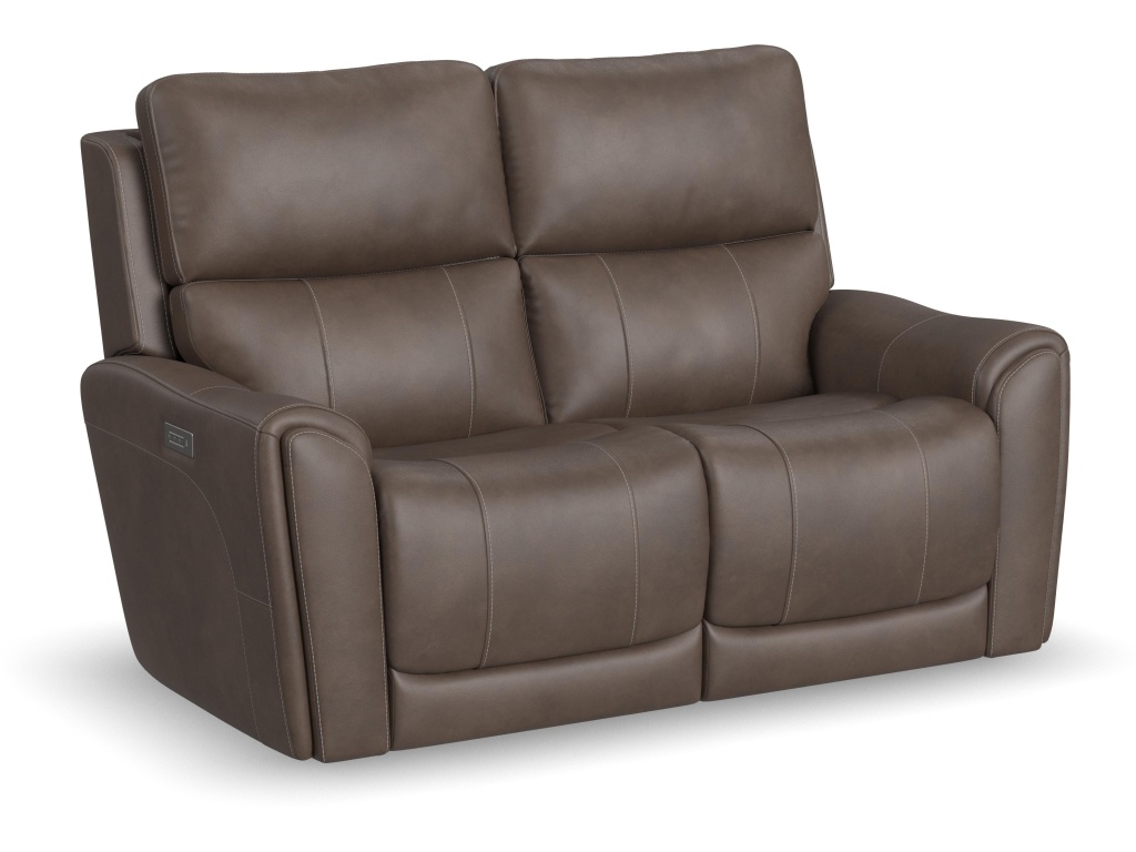 Power Reclining Loveseat With Power Headrests And Lumbar