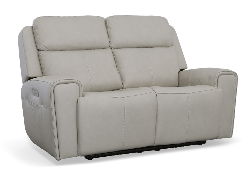 Power Reclining Loveseat With Power Headrests And Lumbar