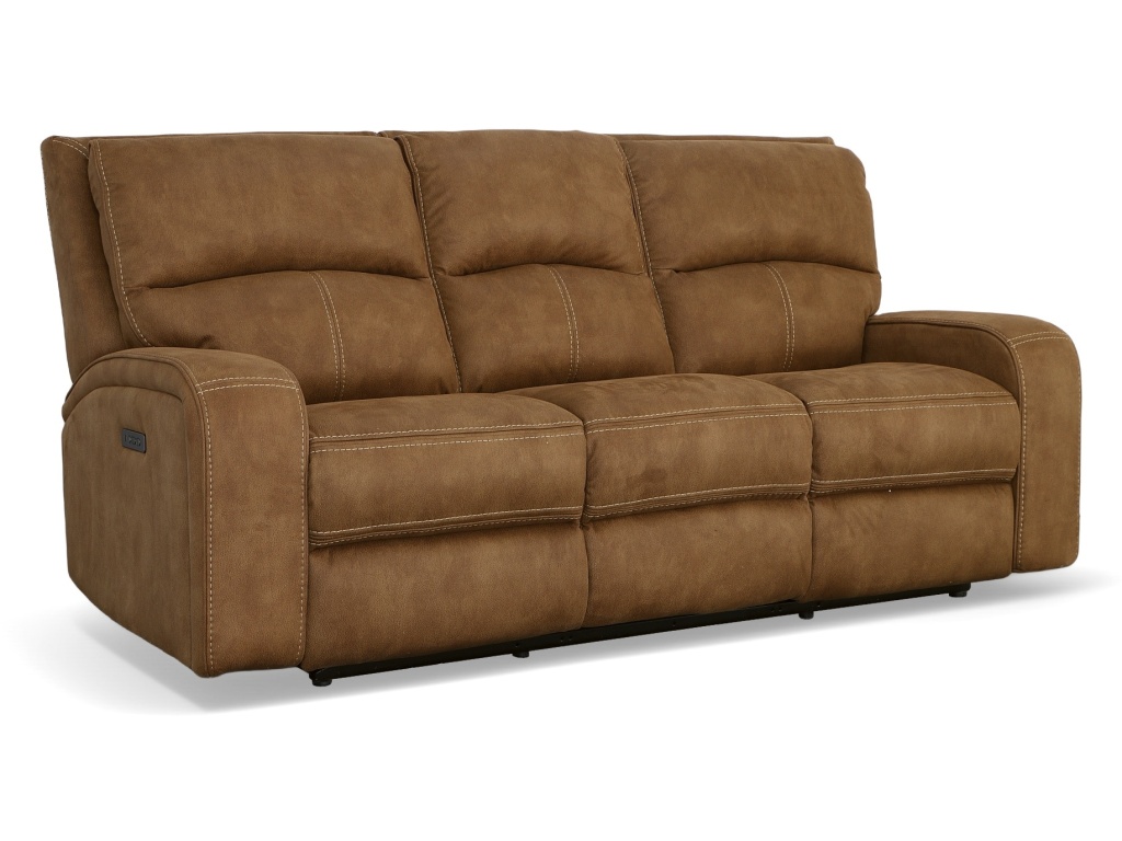 Power Reclining Sofa With Power Headrests