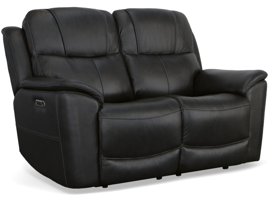 Power Reclining Loveseat With Power Headrests And Lumbar