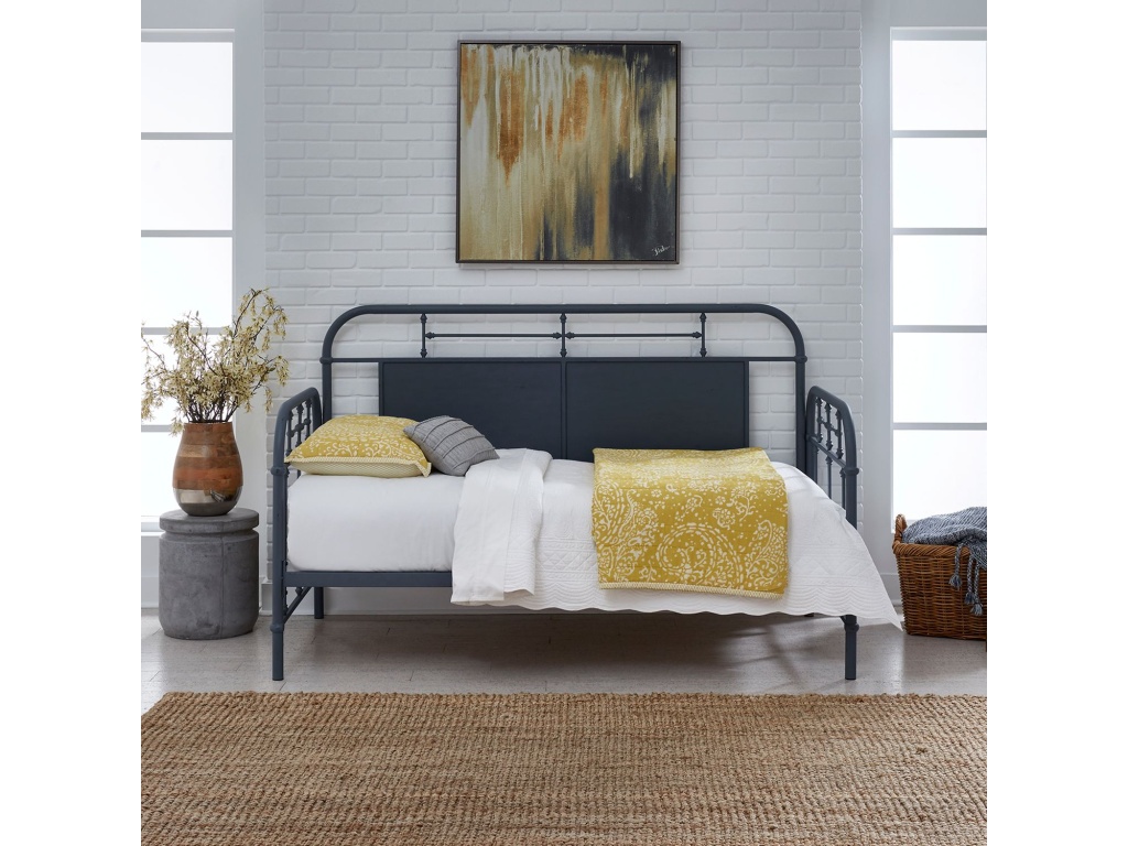 Twin Metal Day Bed - Navy