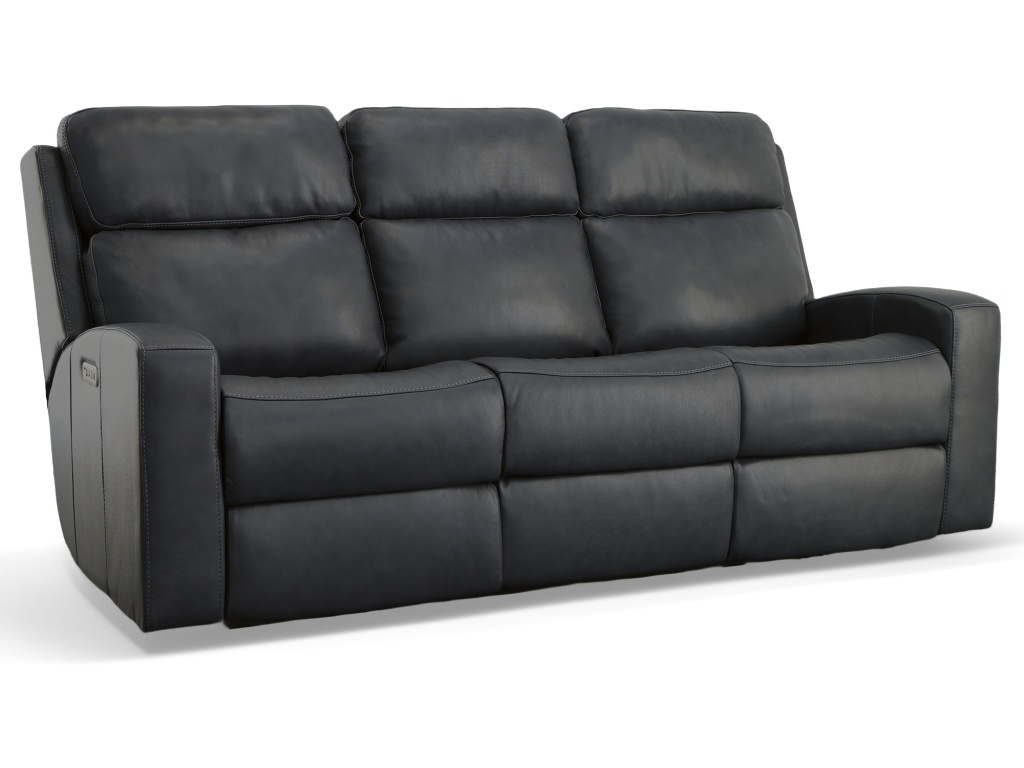 Power Reclining Sofa With Power Headrests