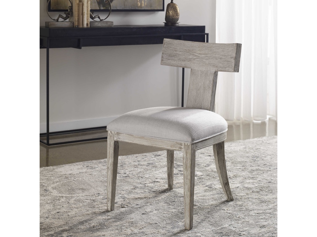 Idris Armless Chair, White, 2 Per Box, Priced Each