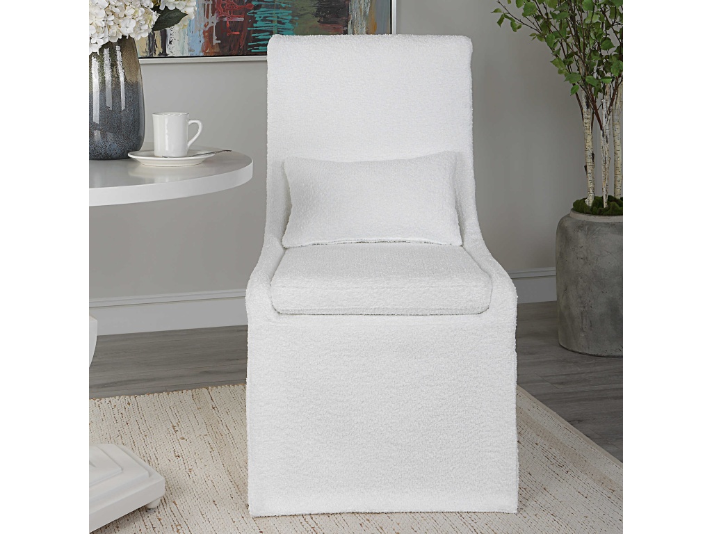 Coley Armless Chair, White