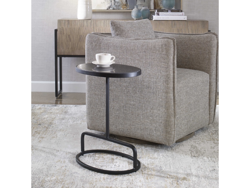 Jessenia Accent Table, Black