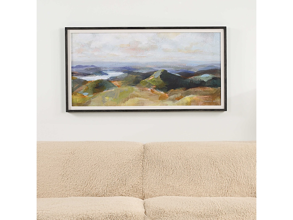 Above The Lakes Framed Print