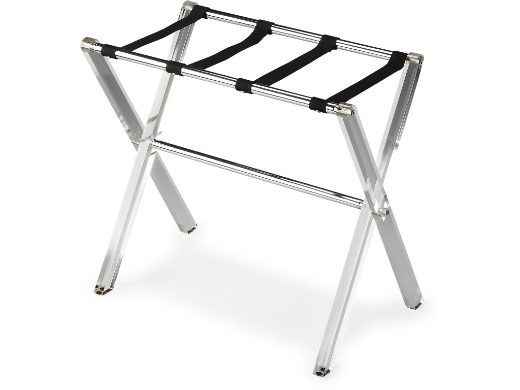 Crystal Clear Luggage Rack