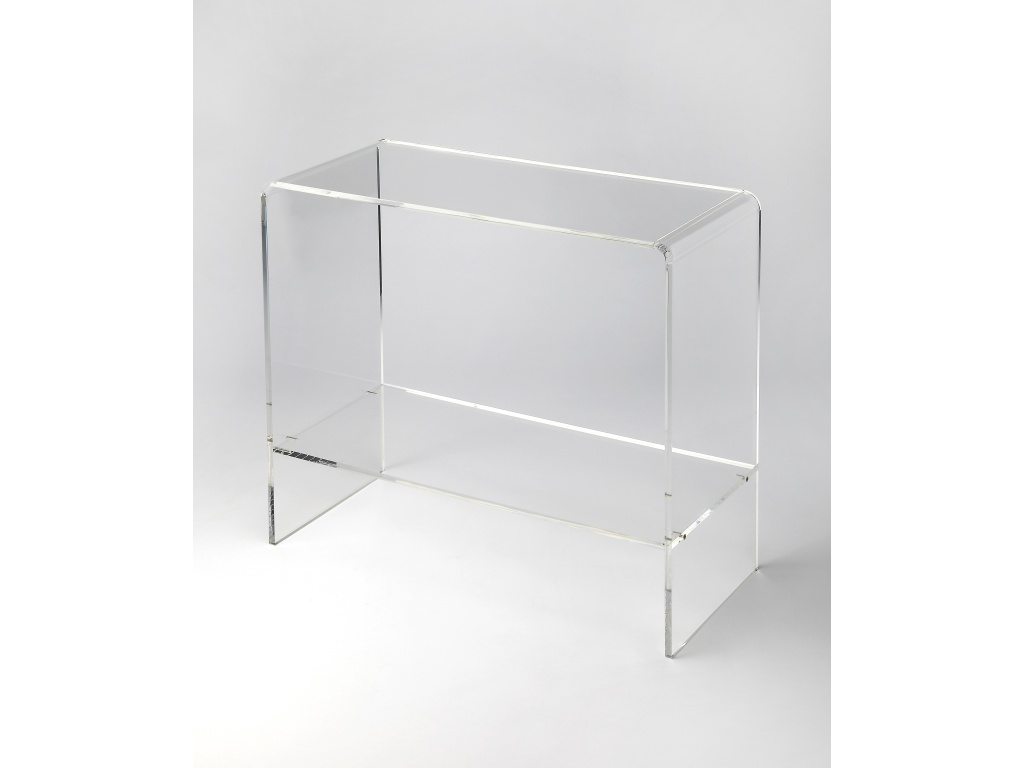 Crystal Clear Console Table