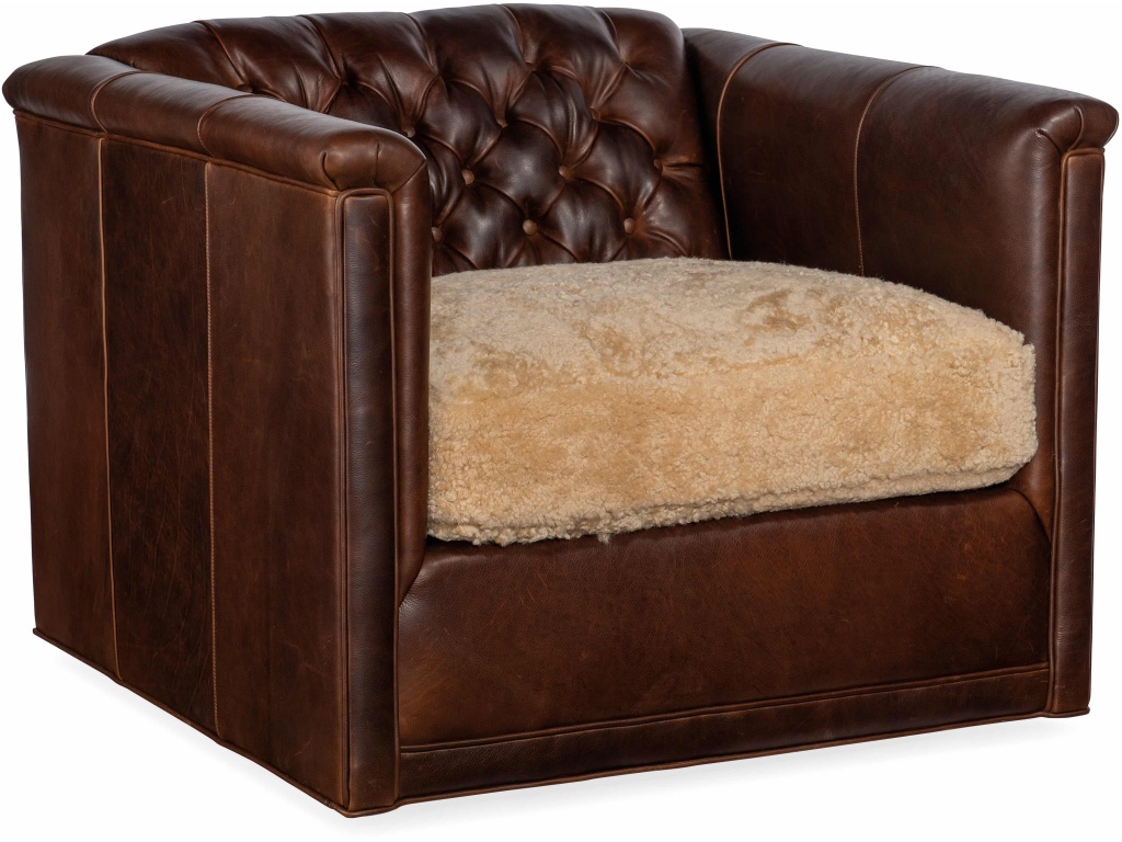 Jaden Swivel Tufted Chair 8-Way Tie