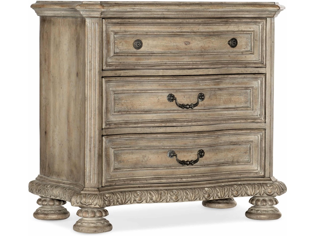 Castella Three Drawer Nightstand