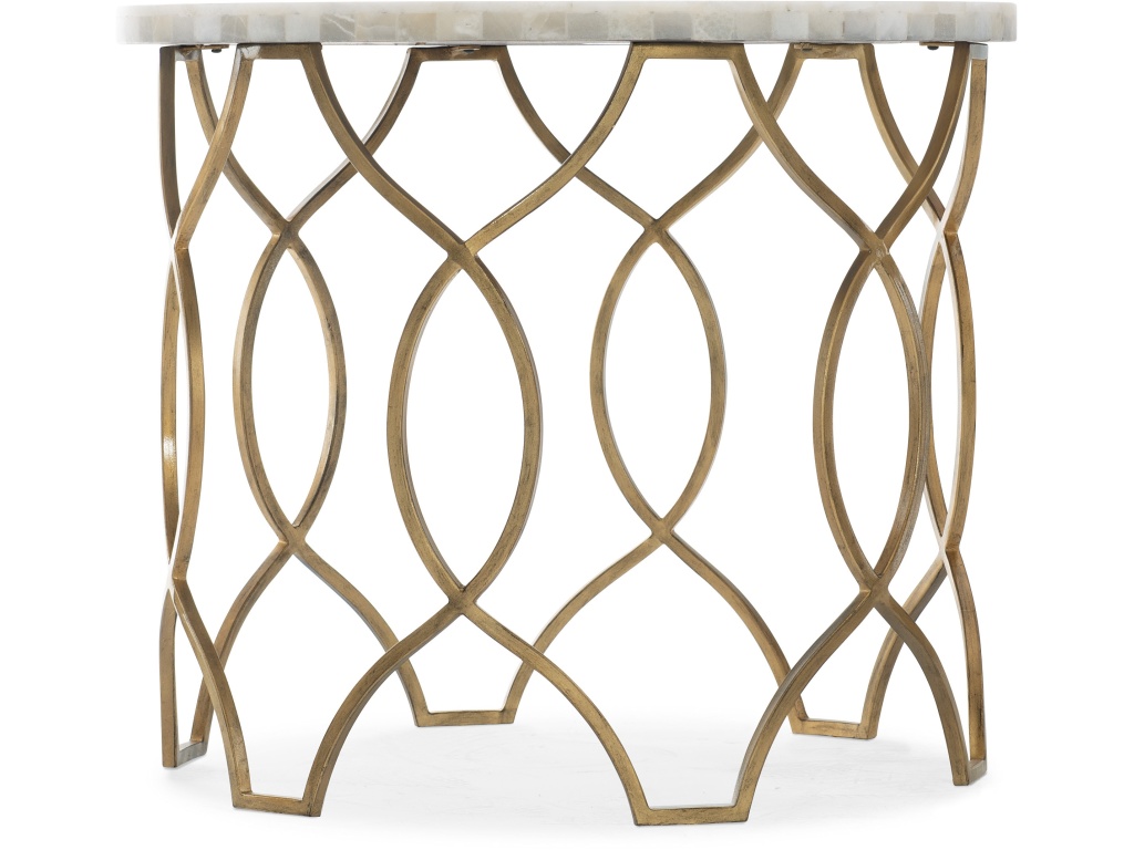 Melange Corrina Round Lamp Table