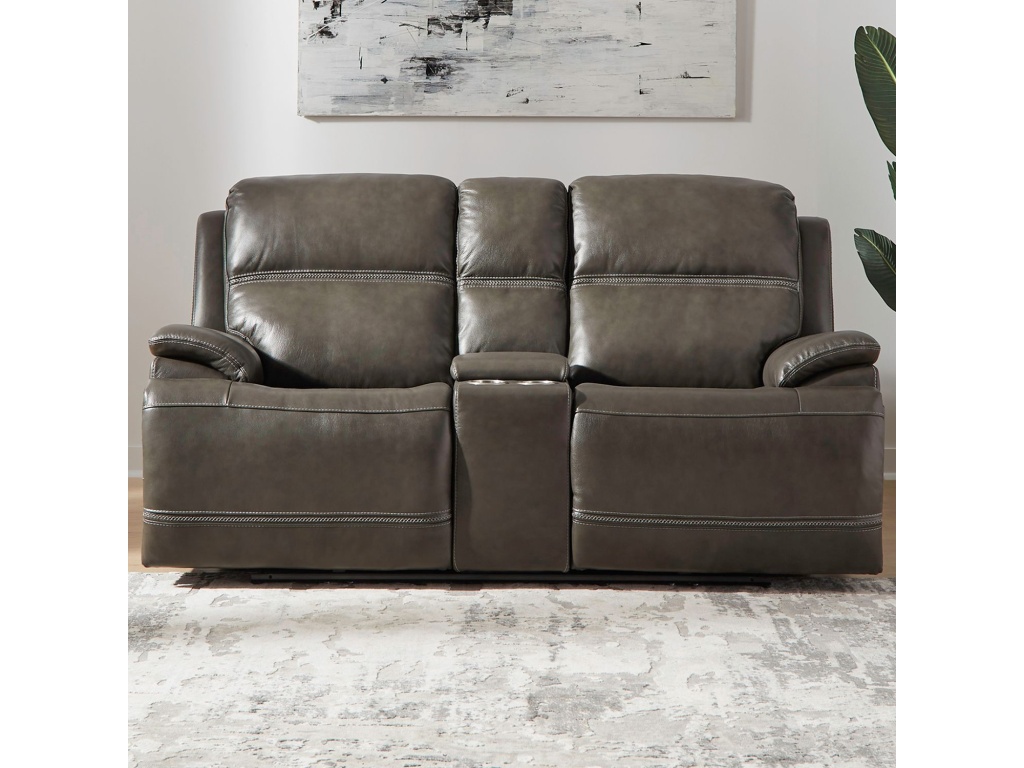 Loveseat w/Console P2 &amp; ZG - Graphite