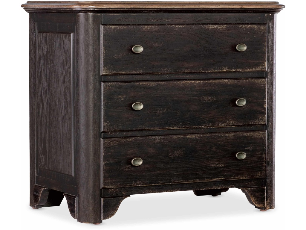 Americana Three-Drawer Nightstand