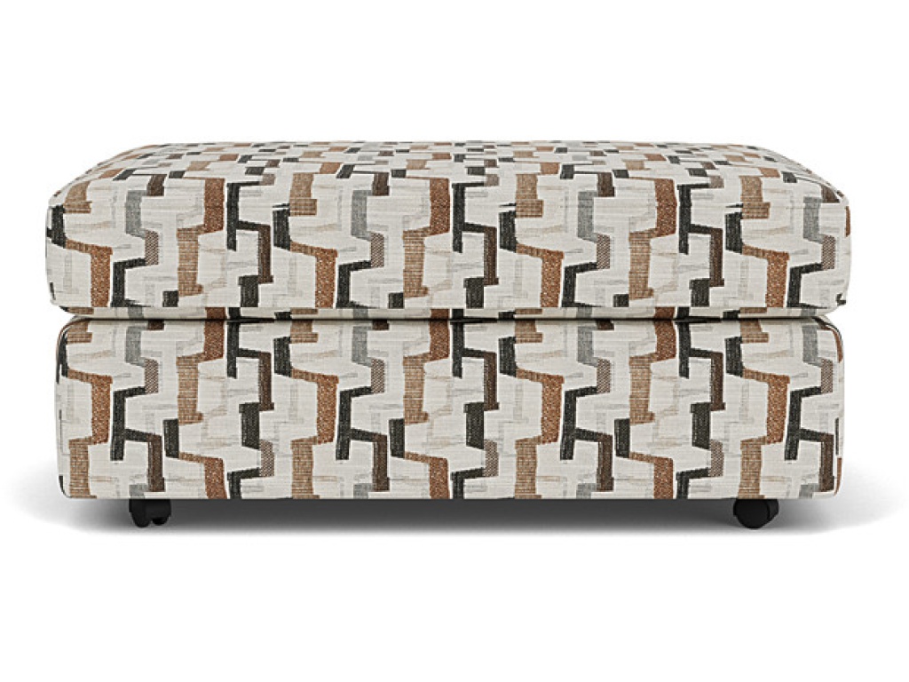 Cocktail Ottoman With Casters