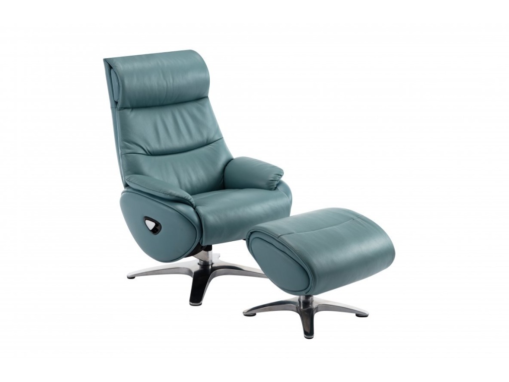 Adler Pedestal Reclining Chair & Ottoman