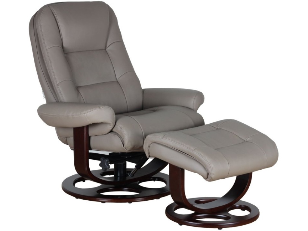 Jacque Pedestal Reclining Chair & Ottoman