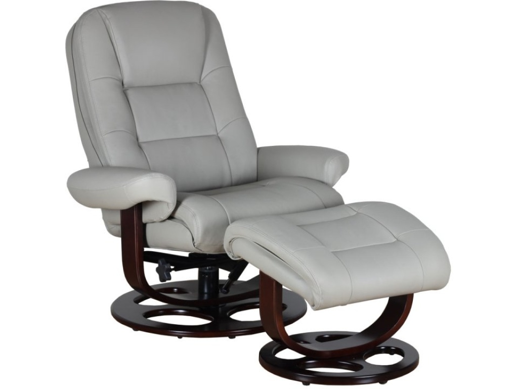 Jacque Pedestal Reclining Chair & Ottoman