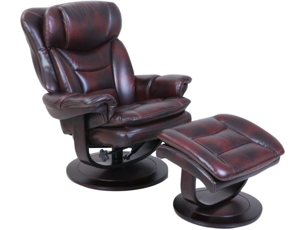 Roscoe Pedestal Reclining Chair & Ottoman