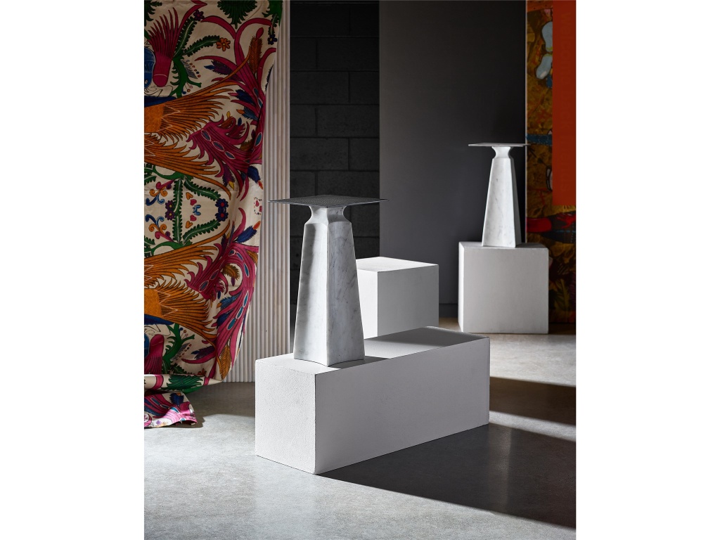 Figuration Side Table WMarble Base