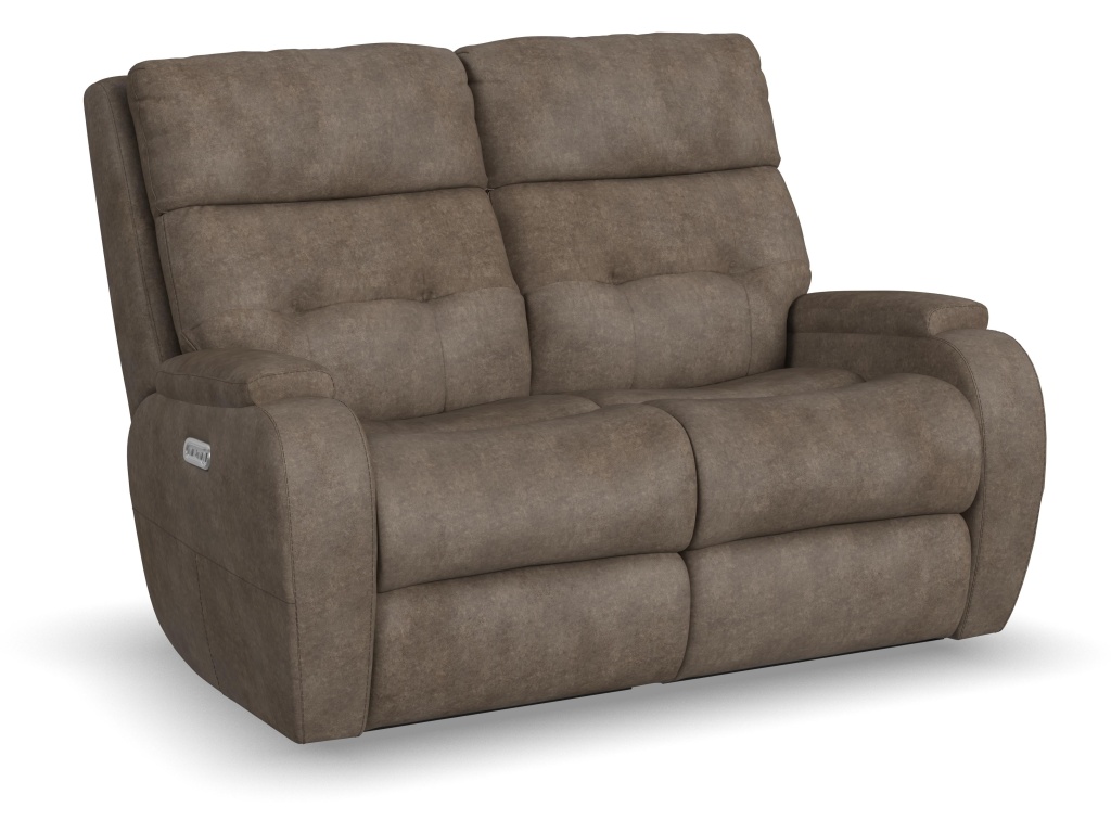 Power Reclining Loveseat With Power Headrests