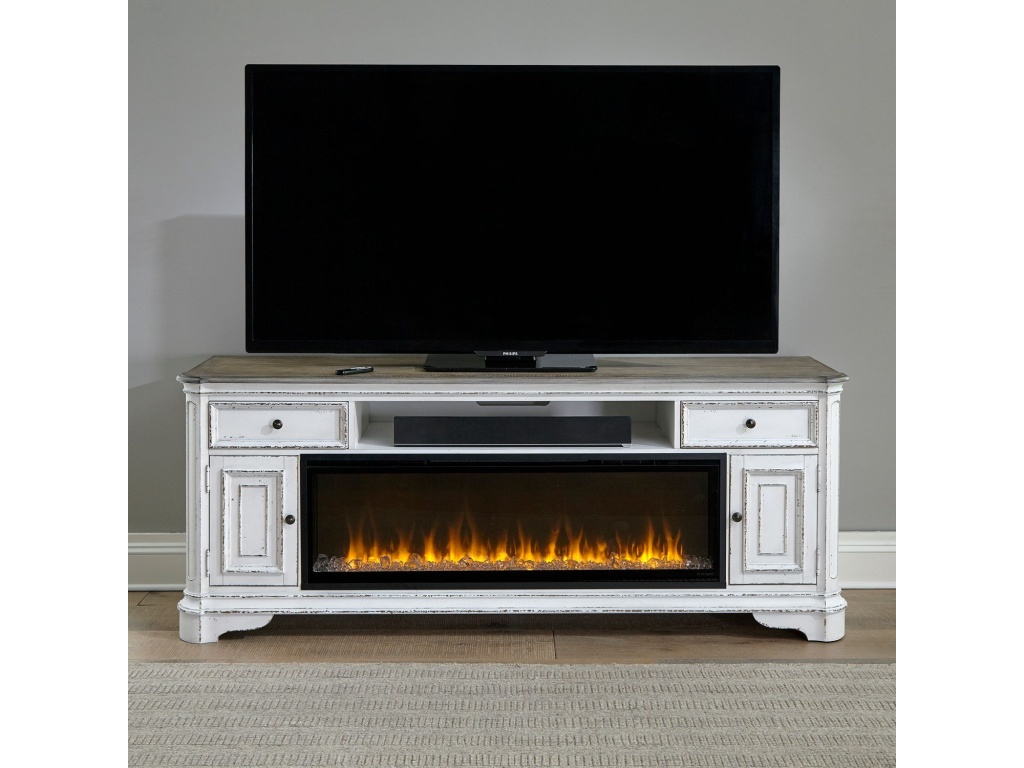 244 82 Inch Console w/ Fire