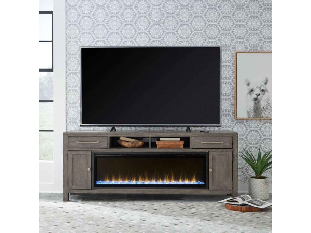 406 78 Inch Console w/ Fire