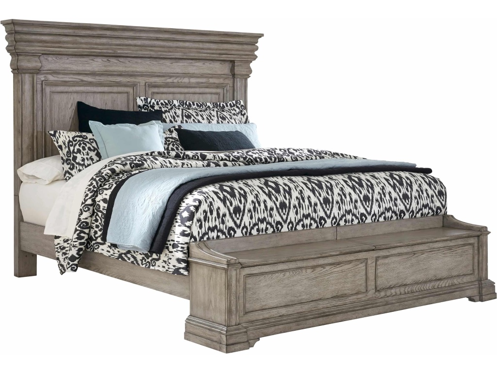 Madison Ridge California King Bed With Blanket Chest Footboard