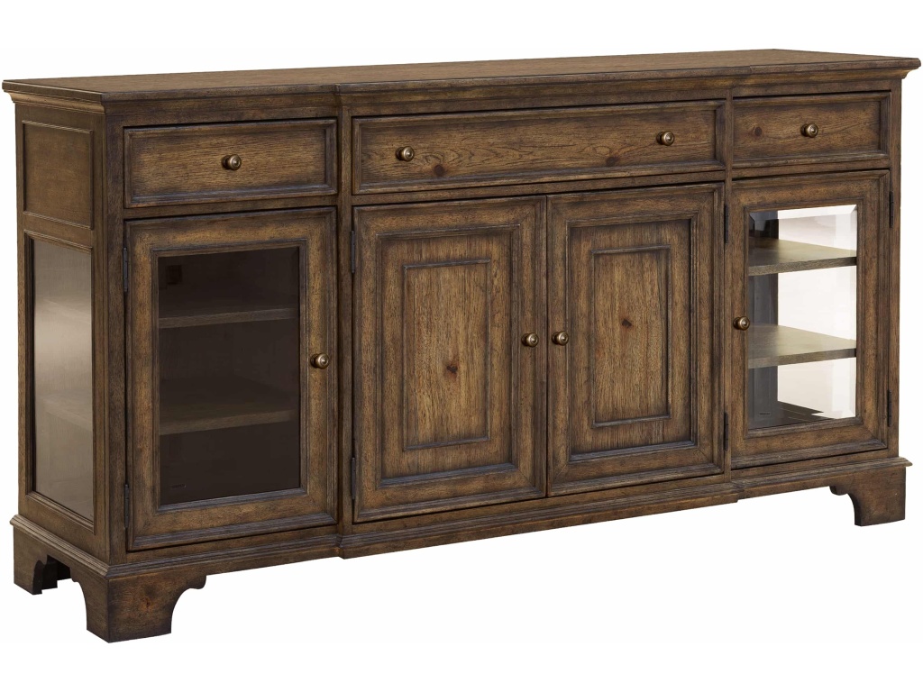 Revival Row 3-Drawer Buffet With Cabinet Doors