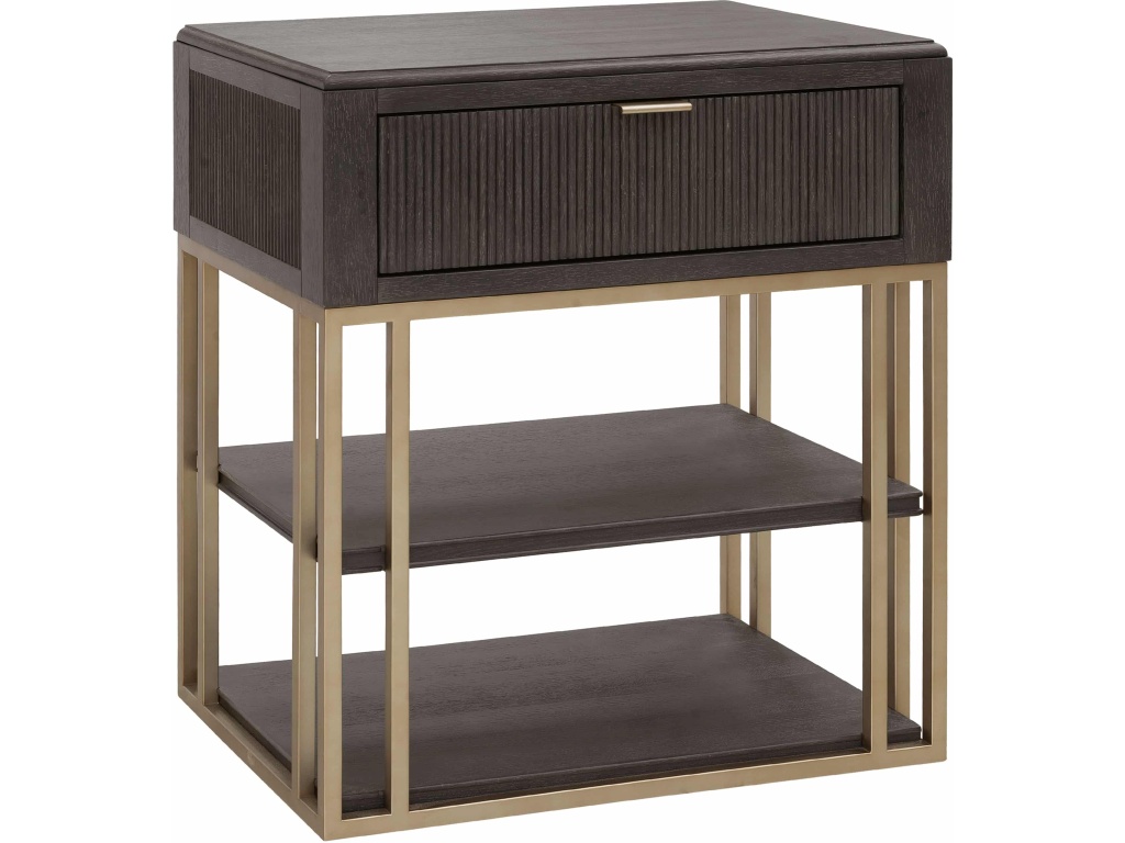 West End Loft Accent Nightstand With Storage Drawer