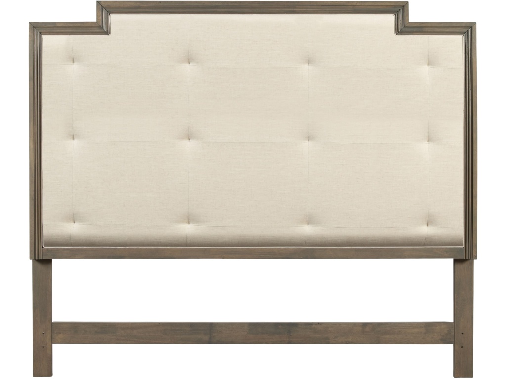 King Stepped Headboard With Tufting