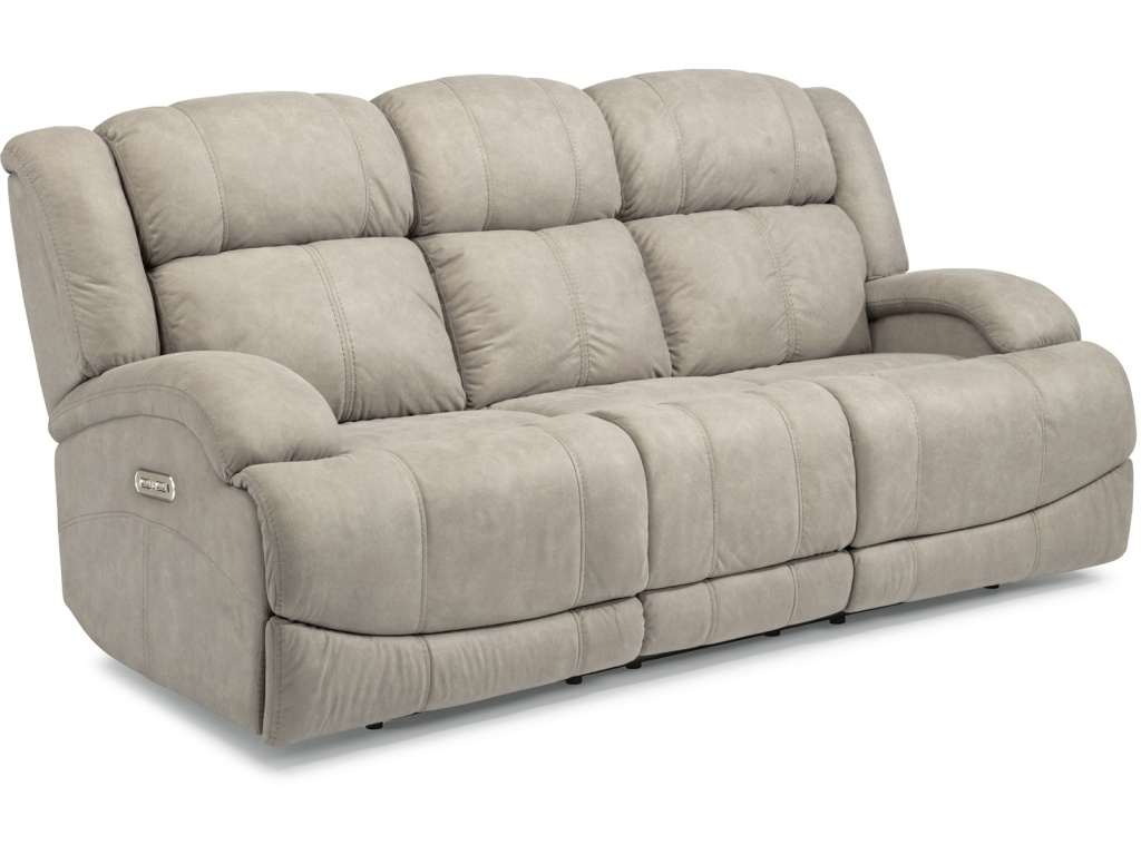 Power Reclining Sofa With Power Headrests